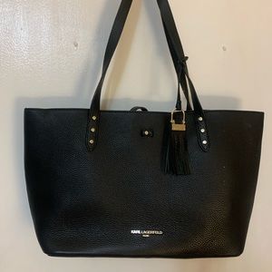 Karl lagerfeld black tote